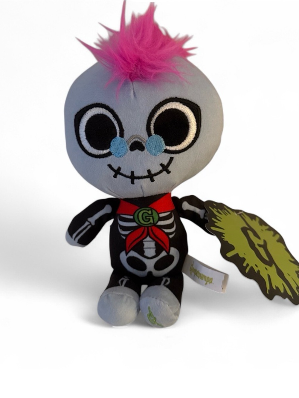 Goosebumps Skeleton Mohawk Plush Doll 8” NWT